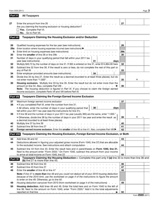 US Tax Abroad - Expatriate Form 2555