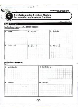 Mathematics Form Two Chapter Two Exercises