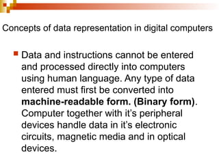 Comprehensive Guide to Data Representation and Binary Systems in ...