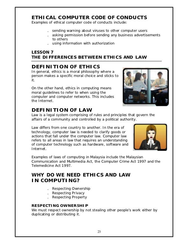 codes of conducts computer ethics A well-written code of conduct clarifies an organization's mission, values and principles, risk mitigation: organizations with codes of ethics,. codes of conducts computer ethics A well-written code of conduct clarifies an organization's mission, values and principles, risk mitigation: organizations with codes of ethics,.
