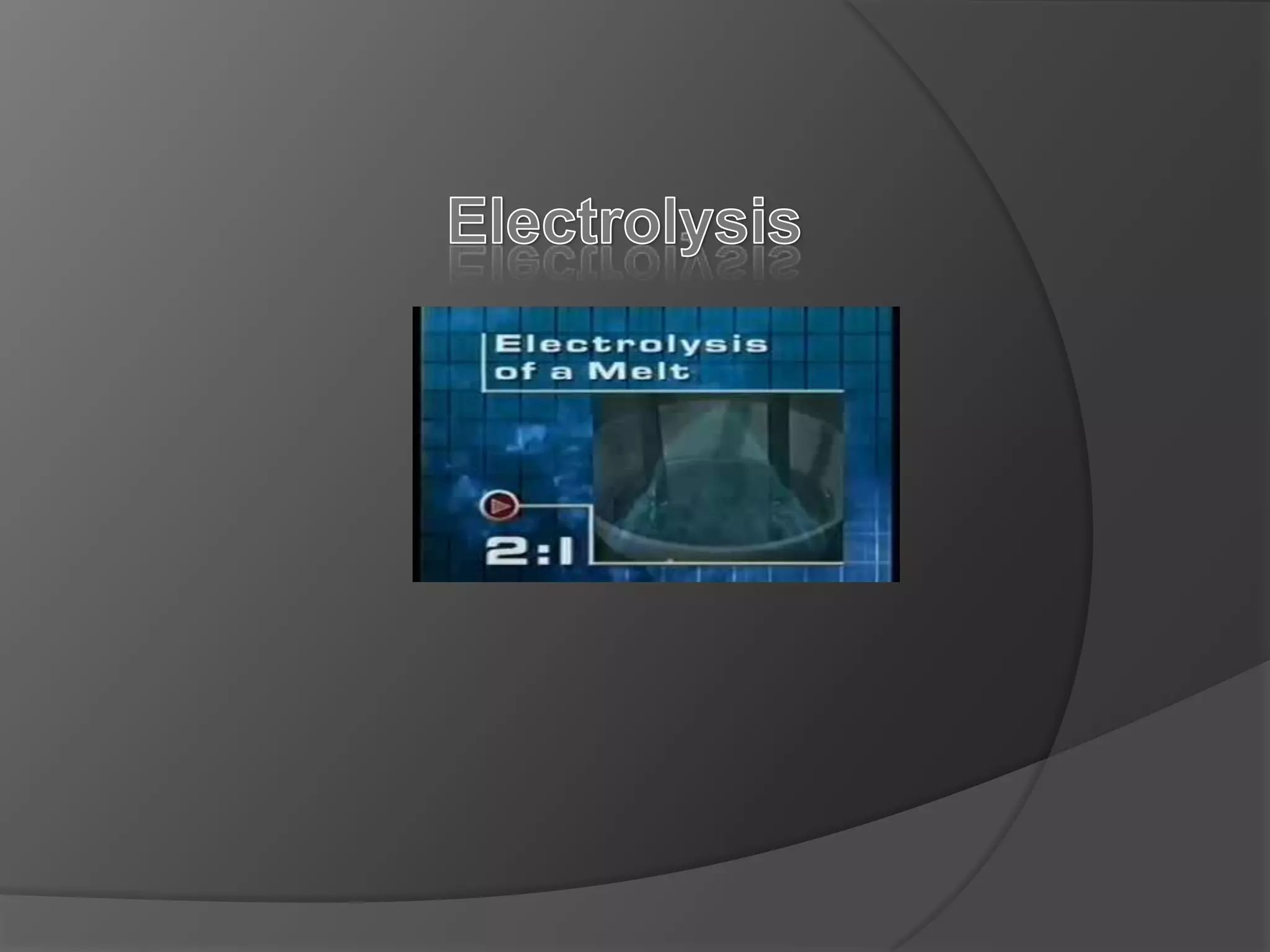 Electrolysis