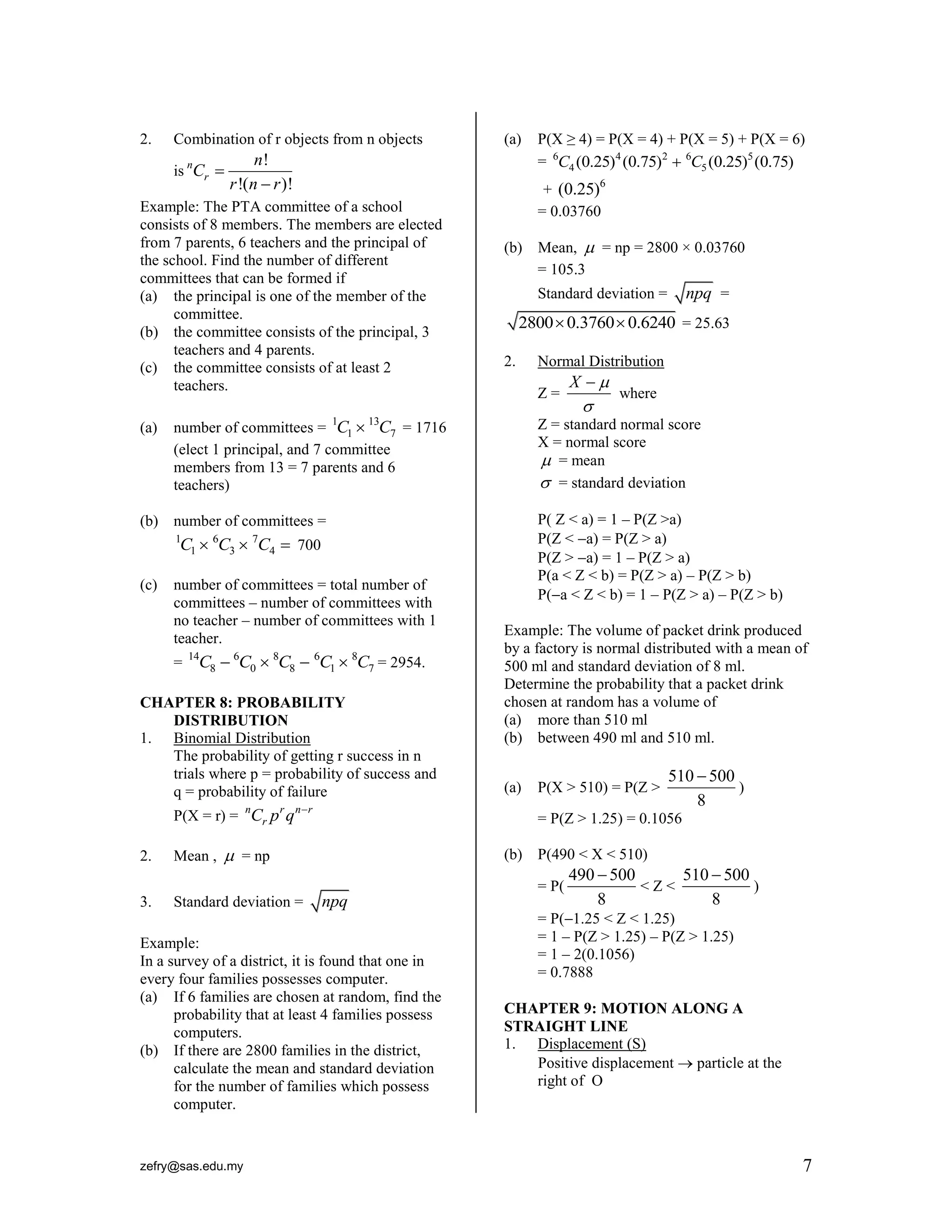 Form 5 Additional Maths Note | PDF