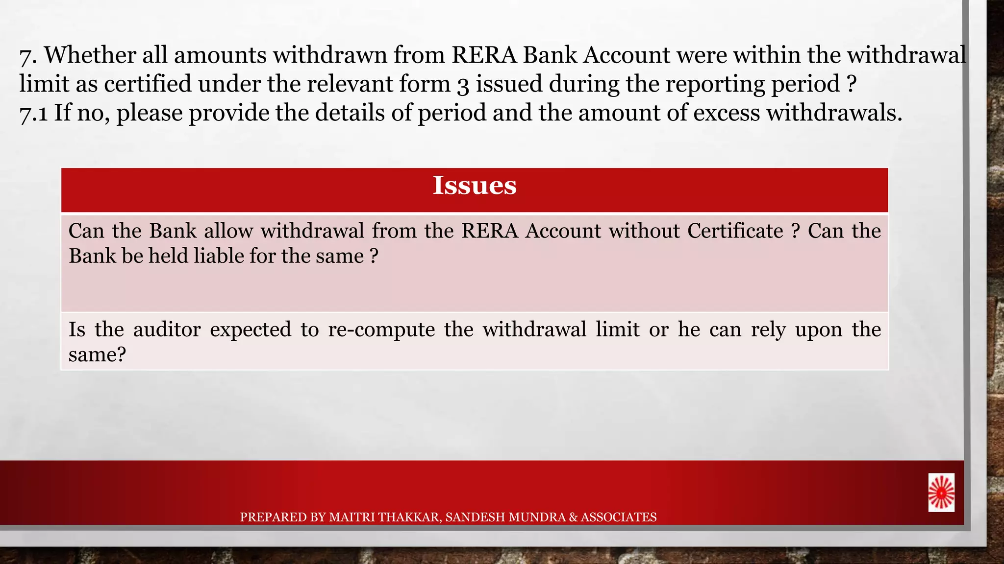 Form 5 & Case Studies in rera | PPTX