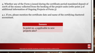 Form 5 & Case Studies in rera | PPTX | Business Accounting & Finance ...