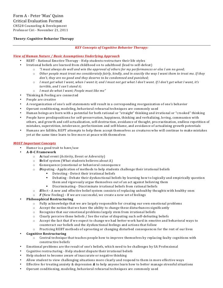 Homework assignment in therapy quest