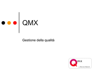 QMX

Gestione della qualità