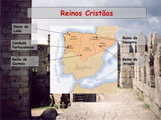 Reinos Cristãos
Reino de
Leão
Condado
Portucalense
Reino de
Castela
Reino de
Navarra
Reino de
Aragão
 