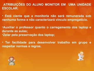 Formaçao aluno-monitor | PPT