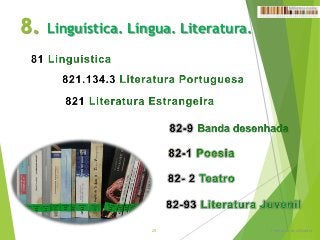 8. Linguística. Língua. Literatura.
Formação do utilizador25
 