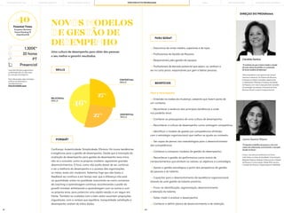 61 62
Cândida Santos
“O contexto em que vivemos impõe a criação
de uma cultura de partilha e a construção
de novos modelos de liderança”.
Vasta experiência como gestora que sempre
associou à docência. Foi Diretora de Recursos
Humanos na Valsan. Concebeu, desenvolveu
e implementou Políticas e Processos de Gestão
de Pessoas, com vista à execução bem-sucedida
da estratégia da empresa. É docente da Porto
Business School na área Comportamental.
Joana Queiroz Ribeiro
“É imperioso simplificar processos e criar uma
cultura de colaboração, envolvimento e inovação,
focada no futuro”.
Iniciou o seu percurso profissional na Unicer,
onde liderou as áreas de Qualidade, Comunicação,
Relações Públicas, Relações Institucionais e Direção
de Pessoas e Comunicação. Desde 2015, assumiu
a Direção de Pessoas e Organização da Fidelidade.
DIREÇÃO DO PROGRAMA
PARA QUEM?
Para o Participante:
—> Entender as razões da mudança, sabendo que fazem parte de
um contexto;
—> Reconhecer a essência das principais tendências e onde
nos poderão levar;
—> Conhecer os pressupostos de uma cultura de desempenho;
—> Reconhecer a cultura de desempenho como vantagem competitiva;
—> Identificar o modelo de gestão por competências alinhado
com a estratégia organizacional que melhor se ajuste ao contexto;
—> Ser capaz de pensar nas metodologias para o desenvolvimento
das competências;
—> Conhecer e comparar modelos de gestão do desempenho;
—> Reconhecer a gestão da performance como matriz de
comportamentos que alinham os valores, os objetivos e a estratégia;
—> Apoiar a gestão estratégica a partir das perspetivas da gestão
de pessoas e do talento;
—> Capacitar para o desenvolvimento da excelência organizacional,
através de uma gestão do talento proativa;
—> Focar na identificação, segmentação, desenvolvimento
e retenção do talento;
—> Saber medir e analisar o desempenho;
—> Conhecer e definir planos de desenvolvimento e de retenção.
Confiança. Autenticidade. Simplicidade. Eficácia. Há novas tendências
e exigências para a gestão de desempenho. Desde que a transição da
avaliação de desempenho para gestão de desempenho teve início,
não só o conceito, como os próprios modelos, registaram grandes
desenvolvimentos. O foco, como não podia deixar de ser, continua
a ser a melhoria do desempenho e o sucesso das organizações,
os meios, esses sim mudaram. Sabemos hoje que não basta o
feedback ser contÍnuo e em tempo real, que a diferença não está
na quantidade, antes na qualidade, assumindo-se como conversas
de coaching e aprendizagem contínua, reconhecendo o poder do
growth mindset, enfatizando a aprendizagem com os outros e com
os próprios erros, para potenciar uma rápida reação e um seguir em
frente. Também os cuidados com o bem-estar assumem proporções
inigualáveis, com a certeza que equilíbrio, tranquilidade, satisfação e
desempenho andam de mãos dadas.
—> Executivos de níveis médios, superiores e de topo;
—> Profissionais de Gestão de Pessoas;
—> Responsáveis pela gestão de equipas;
—> Profissionais de elevado potencial que sejam, ou venham a
ser no curto prazo, responsáveis por gerir e liderar pessoas.
BENEFÍCIOS
PORQUÊ?
NOVOS MODELOS
DE GESTÃO DE
DESEMPENHO
Uma cultura de desempenho para obter das pessoas
o seu melhor e garantir resultados.
RELATIONAL
SKILLS
EXISTENTIAL
SKILLS
CONTEXTUAL
SKILLS
46%
27%
27%
PT
*early bird fee para pagamentos
confirmadas até um mês antes
do arranque do programa.
Para informações sobre inscrições,
políticas de adiamento e
cancelamento em:
fexecutivos@pbs.up.pt
1.300€*
20 horas
Presencial
#40
Finantial Times
European Business
School Ranking’19
[OpenExecEd]
SKILLS
PORTO BUSINESS SCHOOL OPEN EXECUTIVE PROGRAMMES
LEARNING JOURNEY PÓS-GRADUAÇÕES SOLUÇÕES PARA EMPRESAS
MBAs
THE BUILDING OF YOU
 