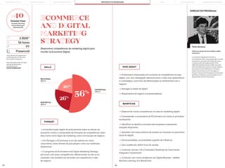 125 126
Pedro Barbosa
“Build your next gen business building a digital
first journey.”
Licenciado em Engenharia Industrial na
Universidade do Minho. Possui graduações e estudos
posteriores em Inovação (UM), Gestão de Centros
Comerciais (UCP), Neurociências (MIT OCW),
MBA (Porto Business School) e Mobile Commerce
(Harvard). Desenvolveu carreira na Sonae Indústria,
Sonae Sierra e Grupo BNP Paribas. Foi Head of
Digital and Ecommerce do El Corte Inglés em
Portugal. É docente da Porto Business School e Espri
(Barcelona). Empresário na área do digital, com as
empresas Play Growth e Wise Pirates.
DIREÇÃO DO PROGRAMA
PARA QUEM?
—> Desenvolver novas competências na área do marketing digital;
—> Compreender o ecossistema de ECommerce em todos os principais
touchpoints;
—> Identificar os desafios concretos das empresas e apresentar
soluções disponíveis;
—> Aprender com casos práticos de sucesso ou insucesso no panorama
atual do digital;
—> Omnicanalidade, unicanalidade e gestão de influência;
—> Gerir audiências, definir funis de vendas;
—> Customer Journey, UX e Conteúdos; Roadmap de Crescimento
Integrado e Sustentável;
—> Contactar com novas tendências em Digital Business - Mobile,
Machine Learning, AI e BlockChain.
—> A transformação digital de praticamente todos os setores da
economia conduz à necessidade de formação de competências nesta
área, tanto numa lógica de marketing, como num escopo de negócio;
—> Em Portugal, o ECommerce é um dos setores em maior
crescimento, tanto através de pure players como nos retalhistas
tradicionais;
—> O programa de Ecommerce and Digital Marketing Strategy
procurará criar essas competências, diferenciando-se não só no
conteúdo, mas também em docentes com experiência e visão
de negócio.
—> Profissionais interessados em aumentar as competências na área
digital, com uma interligação relevante entre a visão mais operaciSonal
e a estratégica, como foco de diferenciação no alinhamento com o
negócio;
—> Managers e heads de digital;
—> Responsáveis de negócio e empreendedores.
BENEFÍCIOS
PORQUÊ?
SKILLS
ECOMMERCE
AND DIGITAL
MARKETING
STRATEGY
Desenvolver competências de marketing digital para
triunfar na Economia Digital.
*early bird fee para pagamentos
confirmadas até um mês antes
do arranque do programa.
Para informações sobre inscrições,
políticas de adiamento e
cancelamento em:
fexecutivos@pbs.up.pt
2.350€*
56 horas
PT
Presencial
#40
Finantial Times
European Business
School Ranking’19
[OpenExecEd]
RELATIONAL
SKILLS
EXISTENTIAL
SKILLS
CONTEXTUAL
SKILLS
56%
20%
26%
PORTO BUSINESS SCHOOL OPEN EXECUTIVE PROGRAMMES
LEARNING JOURNEY PÓS-GRADUAÇÕES SOLUÇÕES PARA EMPRESAS
MBAs
THE BUILDING OF YOU
 