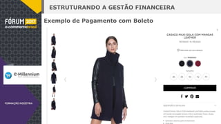ESTRUTURANDO A GESTÃO FINANCEIRA
Exemplo de Pagamento com Boleto
 