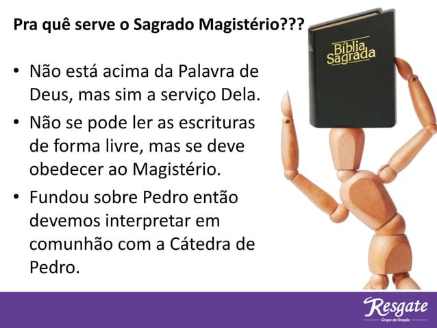 Sagrado Magistério da Igreja Católica | PPTX