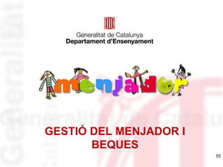 GESTIÓ DEL MENJADOR I
BEQUES
55
 