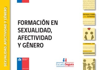 FORMACIÓN EN
SEXUALIDAD,
AFECTIVIDAD
Y GÉNERO
SEXUALIDAD,
AFECTIVIDAD
Y
GÉNERO
 