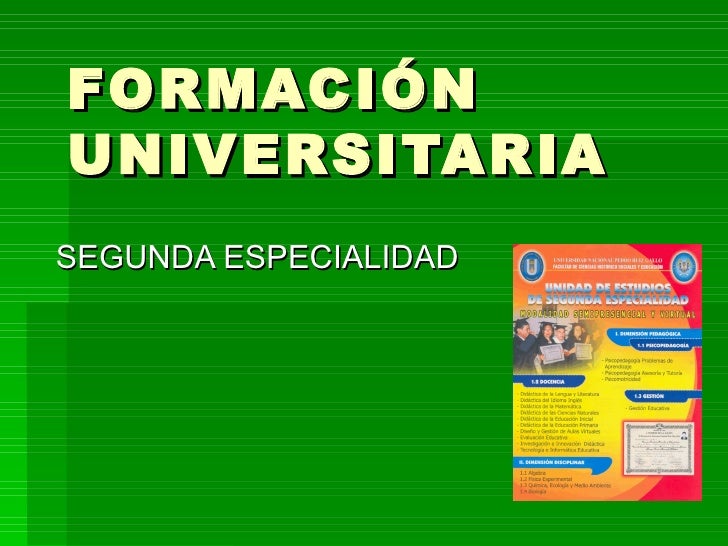 FormacióN Universitaria
