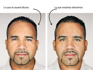 Lo que el usuario Busca Lo que nosotros ofrecemos
 