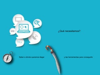 ¿Qué necesitamos?
Saber a dónde queremos llegar y las herramientas para conseguirlo
 