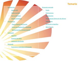 Formación apache Solr | PPTX