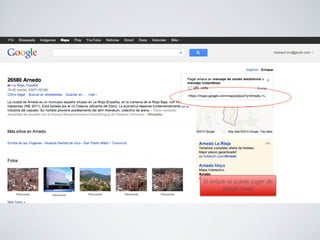 El enlace se puede coger de
        google maps	

 