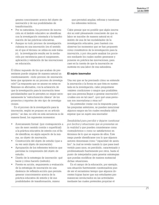 Formación de docentes para la innovación educativa | PDF