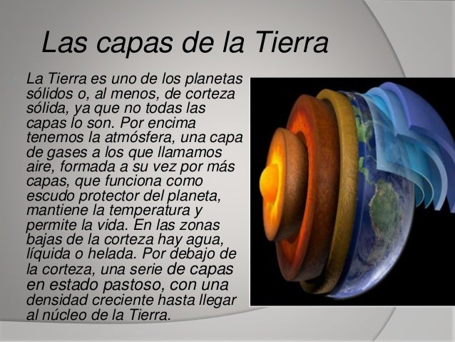 capas de la tierra formacion