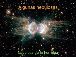 Algunas nebulosas 
Nebulosa de la hormiga 
 