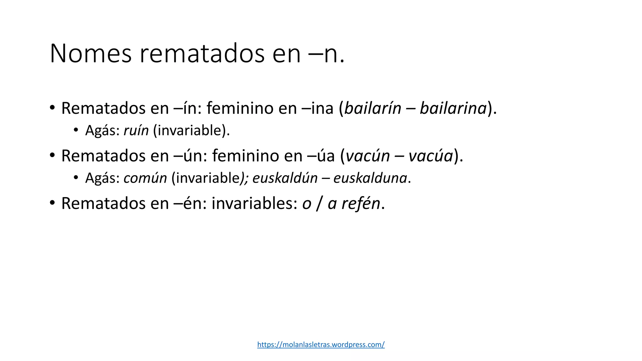 Formación do feminino | PPTX