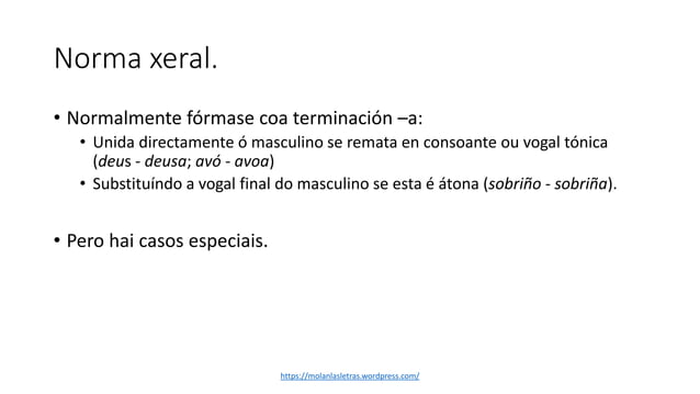Formación do feminino | PPTX