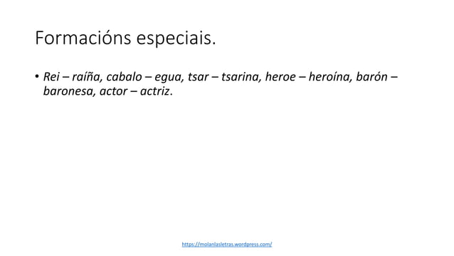 Formación do feminino | PPTX