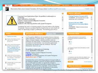 María Jesús Campos Fernández. Embajadora eTwinning Madrid. Abril 2014
 