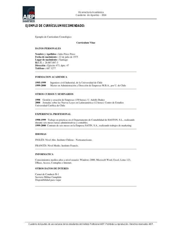 Curriculum vitae aiep 08 image