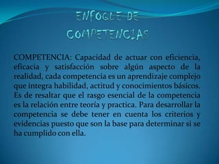 Aprender a reflejar nuestra realidad mediante un proceso  educativo.FORMACIÒN PROFESIONAL INTEGRALEsta orientada en la capacitación de la persona adaptándose a los constantes cambios que encontramos en el campo tecnológico y social.Para lograr todo esto, debemos integrar el aprendizaje autónomo y el trabajo en equipo, de esta manera cada uno será autentico en el momento de planificar su proyecto de vida, donde muestre las competencias a desarrollar en el campo laboral.