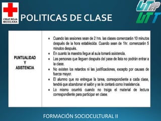 FORMACIÓN SOCIOCULTURAL II
 