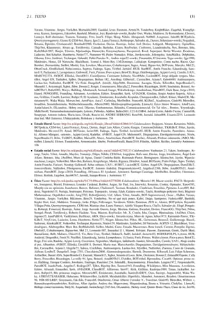 2.1. TEXTO 131
Varano, Vitamine, .Sergio, YurikBot, Mortadelo2005, Gaeddal, Icvav, Euratom, Armin76, Yonderboy, KnightRider, Zaqarbal, YoungSpi-
noza, Kazem, Santiperez, Eskimbot, Banﬁeld, Mindeye, Joyi, Randroide~eswiki, Kepler Oort, Warko, Maldoror, Er Komandante, Cheveri,
Lasneyx, Rolf obermaier, Transon, Tomatejc, Frvo, JeanV, Filipo, Sking, Nihilo, Alexquendi, Ne0bi0, Axxgreazz, Jules80, BOTpolicia,
Qwertyytrewqqwerty, Gizmo II, CEM-bot, Heavy, Igor21, Laura Fiorucci, Roblespepe, Salvador alc, Durero, Sebastiano~eswiki, Nogudnik,
Retama, Dpirotto, Cristianrock2, Bombadil1986, Evoluzion, Davius, Rastrojo, Antur, Jaxl, Dorieo, Aztkgeek, Montgomery, Ggenellina,
Thijs!bot, Klausmeyer, Alvaro qc, Tortillovsky, Cansado, Barleduc, Crates, RoyFocker, Csoliverez, Leandroidecba, Nex, Botones, Isha,
RodriMedi1987, Hanjin, Vitorres, Mpeinadopa, Hameryko, Estoymuybueno, Pacoperez6, Kved, Superpani, Bertie Wooster, Dcadenas,
Ludavim, Bot-Schafter, Humberto, Netito777, Numenor 90, Pedro Nonualco, Pólux, Jmvkrecords, JoSongoku, AntaMallku, Delphidius,
Oikema, Urro, Jorditxei, Technopat, Galandil, Pablo Paredes N., Andres rojas22~eswiki, Pmontaldo, D'Anconia, Tegu~eswiki, Jjgz1990,
Matdrodes, House, DJ Nietzsche, BlackBeast, 3coma14, Muro Bot, J.M.Domingo, Lolitakspr, Komputisto, Comu nacho, Racso, Qaz-
Bomber, Jbernardoha, SieBot, Mushii, Eea, Loveless, Macarrones, Cobalttempest, Sageo, Anual, Bigsus-bot, BOTarate, Marcelo, Mel 23,
OboeCrack, DonRichard, Nubecosmica, Septrya, Fadesga, Xqno, Tirithel, Jarisleif, HUB, StarBOT, Antón Francho, Eduardosalg, Sanc-
tus119, Pachacutec3, Leonpolanco, Gallowolf, Furti, Petruss, Poco a poco, BetoCG, Rαge, Fidelbotquegua, Açipni-Lovrij, Camilo, UA31,
MARC912374, AVBOT, Elliniká, David0811, CasioQuerea, Caminante Solitario, Nico89abc, LucienBOT, Jorge delgado vergara, Mas-
tiBot, Angel GN, Tanhabot, SpBot, Diegusjaimes, Bethan 182, Amolbap, GilbertuU, CarsracBot, Arjuno3, Gabo6480, Andreasmperu,
Luckas-bot, Nallimbot, FariBOT, Vic Fede, Dangelin5, Alexlib, Alejo5666, Draxtreme, Aacugna, Nixón, XZeroBot, SuperBraulio13,
Manuelt15, Avicentegil, Xqbot, Jkbw, Dossier2, Rotget, Cozarnavarro, Mircalla22, FrescoBot, Ricardogpn, Sfs90, Seudodata, Botarel, As-
taBOTh15, Rube6902, Wavys, Halfdrag, Allmhurach, Sermed, Lungo, Wikielwikingo, AnselmiJuan, PatruBOT, Dark Bane, Jorge c2010,
Etanol, PONGOPIE, Foundling, Adriansm, Axvolution, Edslov, EmausBot, Savh, AVIADOR, Gimlinu, Sergio Andres Segovia, Africa-
nus, Grillitus, Cma86, Larrimr, Rubpe19, El Ayudante, Emiduronte, Jcaraballo, Krapulat, ChuispastonBot, Edhu9, Khiari, MadriCR, Ma-
rietamery91, Waka Waka, Movses-bot, AeroPsico, Anca7, CarlosIzq, MerlIwBot, Franco68, KLBot2, Académicos, Ginés90, MetroBot,
Invadibot, SemolaSeminola, Waltherbeltranardila, Alberto5000, Metilisopropilisergamida, LlamaAl, Érico Júnior Wouters, JohnFLaru,
Andat3alami3r, DLeandroc, Helmy oved, Dilectus, Estebanmoran, Belandra, Comunicacionsocial, Un Tal Alex.., Penitox, Yoyonkoqlo,
MaKiNeoH, Tumamahueleatamalmojado, Leitoxx, Pablodcs, Addbot, Balles2601, U21A13M04, Adrián Cerón, Adolfo Tierno, ConnieGB,
Snupiyupi, Antonio iraheta, Maria.laras, Drude, Rancio lol, ANDRE SERRANO, Rene946, Jarould, Julian008, Usuario2253, Leonardo
diaz leal, Mel Gutierrez, Ulukayyakulu, Holiskase y Anónimos: 754
• Estado liberal Fuente: http://es.wikipedia.org/wiki/Estado_liberal?oldid=82866145 Colaboradores: Peejayem, Varano, Ketamino, Nihilo,
BOTpolicia, CEM-bot, Laura Fiorucci, Jjvaca, Davius, Ángel Luis Alfaro, Cratón, Gusgus, CommonsDelinker, TXiKiBoT, Pólux, Jayrán,
Matdrodes, Mc.toro129, Anual, BOTarate, Javier300, Fadesga, Xqno, Tirithel, Javierito92, HUB, Antón Francho, Pasmiñero, Annus-
ki, Alfonso Márquez, -antonio-, Açipni-Lovrij, Kadellar, AVBOT, Angel GN, Maleonm01, Diegusjaimes, Davidgutierrezalvarez, Nixón,
SuperBraulio13, Jkbw, TiriBOT, RedBot, Marsal20, Abece, AnselmiJuan, PatruBOT, Inorbez, Afrasiab, Proﬁsur calamardu, JABO, Me-
troBot, LlamaAl, Elvisor, Tsunderebot, Armonizador, Jdurbo, ProfesorFavalli, Baute2010, Filodón, Addbot, Skrilles, Jarould y Anónimos:
106
• Estado social Fuente: http://es.wikipedia.org/wiki/Estado_social?oldid=82705213 Colaboradores: Vanbasten 23, Yakoo, Soulreaper, Ai-
runp, Taichi, Yrbot, Amadís, Muyfeo, Tomatejc, Filipo, Nihilo, CEM-bot, Jorgejhms, Rafa sanz, Davius, Jorge, IrwinSantos, Ángel Luis
Alfaro, Botones, Isha, JAnDbot, Muro de Aguas, Daniel Cordoba-Bahle, Raimundo Pastor, Bentaguayre, Idioma-bot, Jayrán, Wgarcia-
machmar, Lnegro, VolkovBot, Muro Bot, Rafmen, Kiogrehergo, Mushii, Rigenea, Drinibot, Anual, BOTarate, Pedro Felipe, Xqno, Tirithel,
Antón Francho, Farisori, Neodop, Gallowolf, Sebas rubiano, UA31, AVBOT, LucienBOT, Gizbot, Angel GN, Diegusjaimes, DumZiBoT,
Josecrevillente, Nallimbot, Ptbotgourou, FariBOT, Antonio Andolini, Diogeneselcinico42, Angelica12388, Jkbw, AstaBOTh15, Ansel-
miJuan, PatruBOT, Jorge c2010, Foundling, AVivanco, El Ayudante, Antonorsi, Santiago Casuriaga, MerlIwBot, Invadibot, Ostentator,
Elvisor, Rotlink, Legobot, Jacob6767, Jarould, Juanpa-Rivera y Anónimos: 97
• Ética Fuente: http://es.wikipedia.org/wiki/%C3%89tica?oldid=82778286 Colaboradores: Maveric149, Macar~eswiki, PACO, Herprofe-
sor, Joseaperez, Moriel, Frutoseco, Lourdes Cardenal, Robbot, Angus, Sir Paul, Ivn, Interwiki, Rosarino, Cookie, Opinador, Tano4595,
Murphy era un optimista, Jsanchezes, Barcex, Bafomet, Chalisimo5, Taxman, Rondador, Cinabrium, Fmariluis, Pgimeno, Loco085, Bal-
derai, Napoleón333, Nuriaju, Soulreaper, Petronas, Topopardo, Airunp, Edub, Galatea~eswiki, Taichi, Rembiapo pohyiete (bot), Magister
Mathematicae, Orgullobot~eswiki, Amg2702, RobotQuistnix, Unf, Alhen, Yrbot, Amadís, BOT-Superzerocool, Oscar ., FlaBot, Varano,
Vitamine, .Sergio, YurikBot, Mikimoss, Beto29, Yonderboy, No sé qué nick poner, Kabri, Daigu, Santiperez, FedericoMP, Banﬁeld,
Kepler Oort, José., Maldoror, Tomatejc, Jarke, Filipo, Folkvanger, Yavidaxiu, Nihilo, Paintman, ZEN ic, Aleator, BOTpolicia, Reynaldo
Villegas Peña, Qwertyytrewqqwerty, CEM-bot, Manitas chus, Laura Fiorucci, Adolfo Vásquez Rocca, ChaTo, Salvador alc, Efegé, Penquis-
ta, Roberpl, Frmerced, Rastrojo, Antur, Jorge Acevedo Guerra, Jorge, Mcetina, Gafotas, Escarlati, Dorieo, FrancoGG, Thijs!bot, Nibsa,
Srengel, Pera6, Tortillovsky, Roberto Fiadone, Yeza, Mauron, RoyFocker, Mr. X, Cratón, Isha, Gusgus, Mpeinadopa, JAnDbot, Chien,
Jugones55, JuanPaBJ16, VanKleinen, DerHexer, ARN, Elica~eswiki, Gerardo.reyna, Muro de Aguas, Iulius1973, Raimundo Pastor, TXi-
KiBoT, VityUvieu, Ludavim, Lema, Humberto, Netito777, Nioger, Idioma-bot, Pólux, BL, Gerwoman, Brunos2, Guillermogp, Biasoli,
Sailorsun, AlnoktaBOT, VolkovBot, Technopat, Raystorm, Ninito159, Matdrodes, Synthebot, DJ Nietzsche, AOPEN 12, BlackBeast, Yesy-
drodriguez, AlleborgoBot, Muro Bot, BotMultichill, SieBot, Mushii, Camr, Ensada, Macarrones, Rene lomeli, Carmin, Pompilio Zigrino,
Obelix83, Cobalttempest, Bigsus-bot, Mel 23, Leonardo 007, Inuyasha1111, Manwë, Felviper, Pascow, Zarateman, Greek, Darth Maul,
BuenaGente, Belb, Mafores, Chico512, Yix, Beto Crux, Tirithel, DeleterX, XalD, Jarisleif, Javierito92, RODOLFOLPS, Lytown, HUB,
Andavid, DragonBot, Fenix70, PixelBot, Eduardosalg, Ismita, Leonpolanco, Uc3yaiza, Furti, Petruss, Walter closser, Poco a poco, BetoCG,
Rαge, Frei sein, Raulshc, Açipni-Lovrij, Cocorintor, Nepenthes, Manlogox, Ialdabaoth, Juankii, SilvonenBot, Camilo, UA31, Abajo estaba
el pez, Albambot, AVBOT, Elliniká, David0811, Dermot, Mariu mar, MarcoAurelio, Diegusjaimes, Davidgutierrezalvarez, Melancholie-
Bot, CarsracBot, Arjuno3, Elegebe75, Saloca, Ceichiban, Andreasmperu, Luckas-bot, MystBot, Nallimbot, Zoemza, Casio de Granada,
Akhran, LordboT, Dangelin5, Jorge 2701, Chocolatota2008, Alanmoralesgonzalez, Barteik, Draxtreme, B.Russell, Luis Felipe Schenone,
ArthurBot, Daniel ASA, SuperBraulio13, Exezaid, Manuelt15, Xqbot, Simeón el Loco, Jkbw, Dreitmen, Dossier2, EnlazaBOTquote, Cally
Berry, FrescoBot, Ricardogpn, La-milly-94, Igna, Botarel, AstaBOTh15, D'ohBot, BOTirithel, Hprmedina, Coca69, Optimus prime ze-
ro, Halfdrag, Enrique Cordero, Jovoltaire, Endriago, Panchito1234, JulietaRL, Rosymonterrey, Fitoschido, Leugim1972, Fergonzalez94,
PatruBOT, Juanh.Punk, Angelito7, Rodrigo257, TjBot, Ripchip Bot, Tarawa1943, Foundling, Wikiléptico, Miss Manzana, Axvolution,
Edslov, Afrasiab, EmausBot, Savh, AVIADOR, ChessBOT, Allforrous, Stev97, Alrik, Grillitus, Raulrojas1989, Tenan, JackieBot, An-
drox, Rubpe19, Mis princesas magicas, MercurioMT, Emiduronte, Jcaraballo, XantixDADDY, Oxes, Sucrepr, Augusto664, Waka Wa-
ka, ATREVETEASABER, Haluciano, WikitanvirBot, Jackk08, Maxdudekiller, Hiperfelix, Manubot, Antonorsi, Rezabot, Omartinezmon
96, FER-SIULREF, Greymuzio, Edc.Edc, Franco68, Dinobernie, Omar Alberto Corredor V., Travelour, Ginés90, MetroBot, Wilbert. r,
Bananalocaporlosandwiches, Rodricus, Allan Aguilar, Andres chu, Mrgeovanny, Maquedasahag, Ileana n, Vetranio, ChelySac, LlamaAl,
Biólogo conservacionista, Mely36, Asqueladd, Justincheng12345-bot, DLeandroc, Helmy oved, Quinto Bruto Flaco, Clase de tic, Jerr96,
 