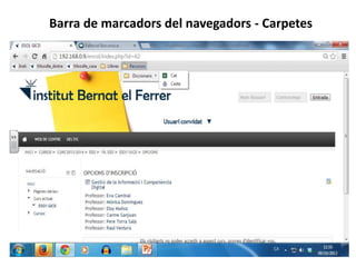 Barra de marcadors del navegadors - Carpetes
 