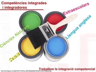 Extraescolars 
Llengua anglesa 
Competències integrades 
i integradores 
Ciències Naturals 
Català 
Treballem la integració competencial http://2.bp.blogspot.com/-gjNvCGhC-7w/UE4Cy_rKEEI/AAAAAAAAA7Q/Itc6E4vL3Xk/s1600/paint.jpg 
 