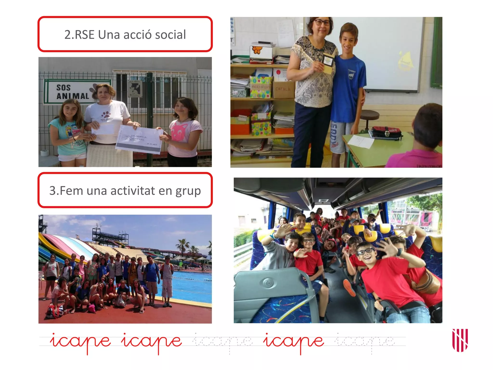 3.Fem una activitat en grup
2.RSE Una acció social
 