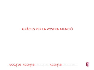 GRÀCIES PER LA VOSTRA ATENCIÓ
 