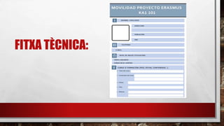 FITXA TÈCNICA:
 