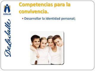 Competencias para la convivencia.Reconocer y valorar los elementos de la diversidad étnica, cultural y lingüística que caracterizan a nuestro país.