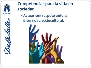 Competencias para la vida en sociedad.Combatir la discriminación y el racismo, 