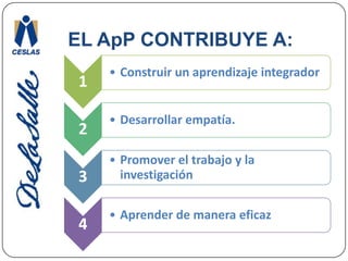 EL ApP CONTRIBUYE A: 