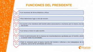 FUNCIONES DEL PRESIDENTE
 