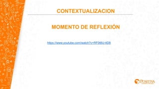 CONTEXTUALIZACION
MOMENTO DE REFLEXIÓN
https://www.youtube.com/watch?v=RF0t8IJ-4D8
 