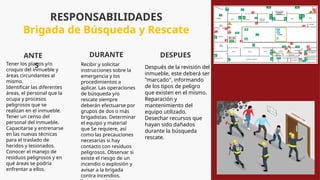 FORMACION DE BRIGADAS DE EMERGENCIA FUNCIONES | PPTX