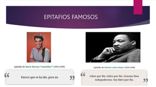 EPITAFIOS FAMOSOS
 