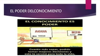 EL PODER DELCONOCIMIENTO
 
