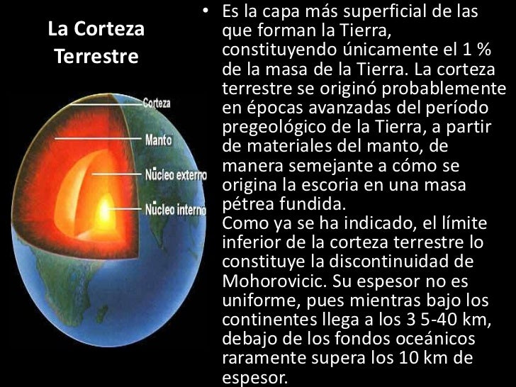 capas de la tierra formacion