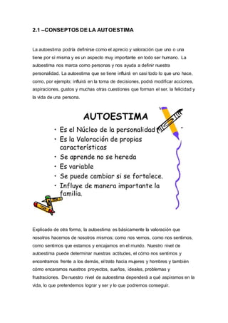 Las relaciones Humanas ,el autoestima y la personalidad | DOCX